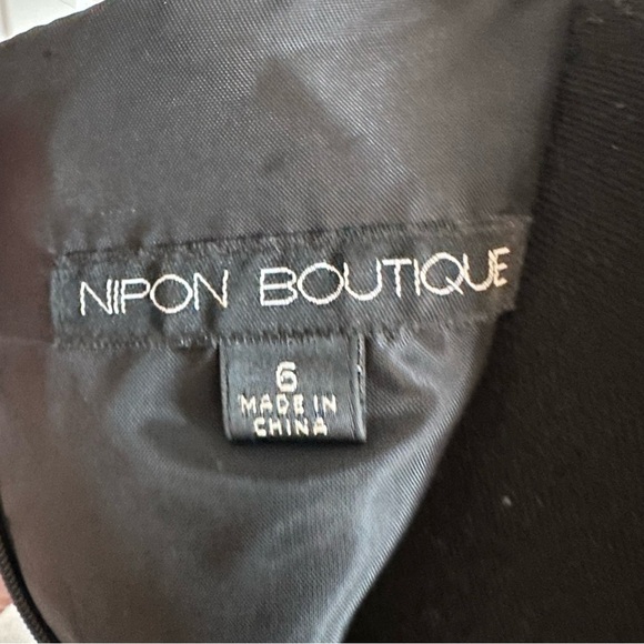 Nipon Boutique Black and Silver Floral Jacket and Cocktail Dress Set - Picture 8 of 9